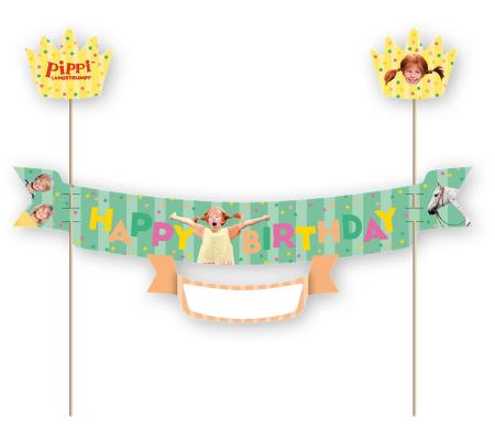 Pippi Langstrumpf Tortenbanner